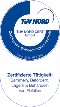 Siegel Zertifizierter Entsorgungsfachbetrieb